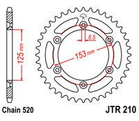 Corona Honda Jt 210.48sc Cr/crf/xr  48t Bm Motopates