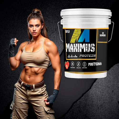 Proteína Hidrolizada Maximus Protein 5 Kg Varios Sabores Fresa
