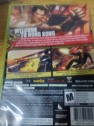 Sleeping Dogs Xbox 360 Usado Desgaste Ordinario (Usado)