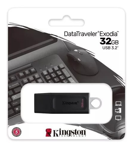 Imagen 4 de 4 de Pendrive 32 Gb Kingston Usb Laptop Pc Musica Peliculas