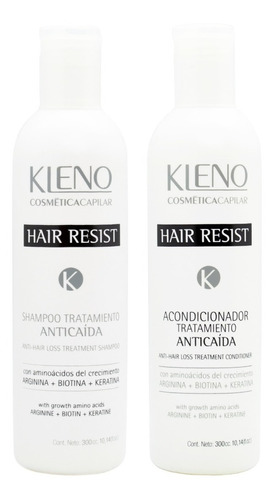 Kleno Hair Resist Shampoo + Acondicionador Anticaída Pelo 6c