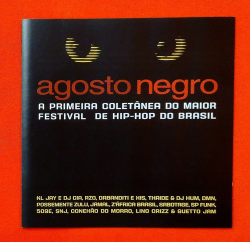 Cd Agosto Negro Primeira Coletânea Hip Hop