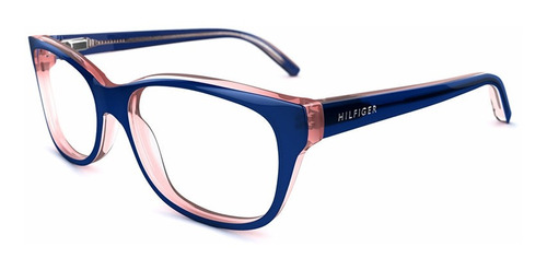 Lente Óptico Tommy Hilfiger Th83 Cat Eye Wayfarer Blue 52mm