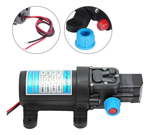 Dc 12v 80w Micro Autocebante Eléctrico De Alta Presión