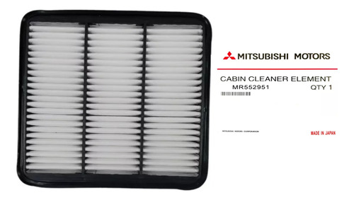 Filtro De Aire Motor Mitsubishi Lancer 1998-2014 Glx Touring