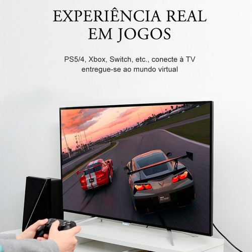 Cabo Hdmi Vention 4k Full Hd Ultra Speed 18gb Pc Gamer 1m