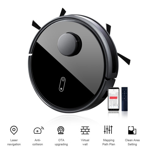 Aspiradora Trapeadora Robot Inteligente Wifi Y Sensor Laser
