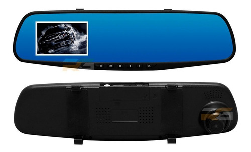 Imagem 2 de 7 de Retrovisor Dvr Grava Suas Viagens Câmera Monitor Full Hd