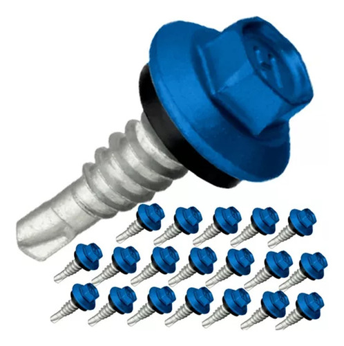 Brocante Durs Ecoseal #12 X 3/4 Azul Ral 5010 Kit C/ 250pcs