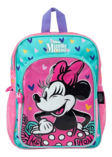 Mini Mochila Minnie Flower A4 Disney Artesco 