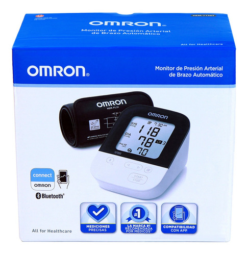 Imagen 6 de 6 de Tensiómetro De Brazo Automático Omron Hem7156t Bt