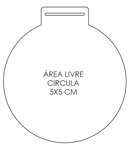Medalha Acrílico Cristal Redonda Lisa Kit 100 Un 5cm 2mm