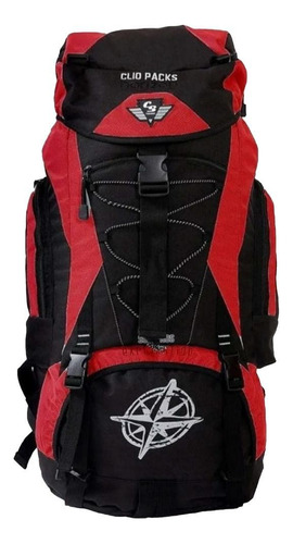 Mochila Camping 55l Mc3101 Vermelho - Resistente