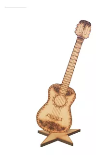 50 Figuras De Guitarra Acustica Coco Mdf 3 Mm 25 Cms Altura