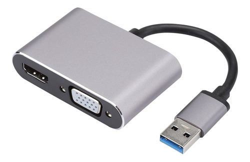 Adaptador Usb Vga Goshyda Convertidor 3.0 Hdmi Hd 1080p