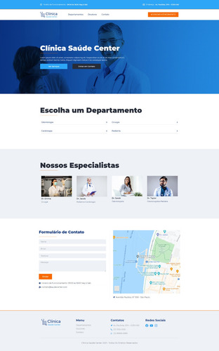 Imagem 5 de 6 de Site Para Clínica Médicas + Agendamento Online