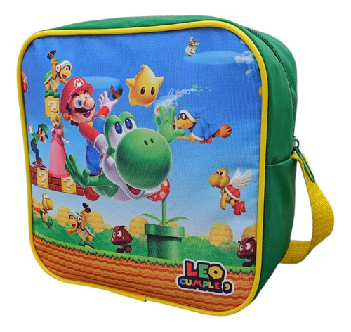 100 Mochilitas Dulceros Personalizadas Caja Signo Mario Bros