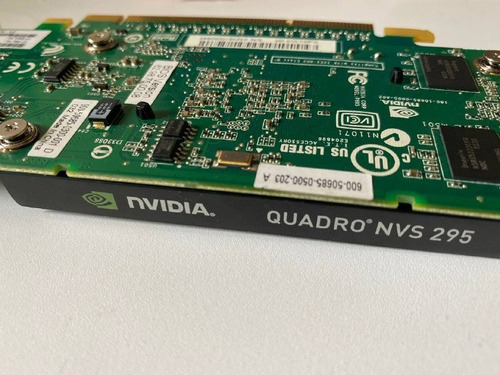 Imagen 6 de 6 de Tarjeta Gráfica Hp Nvidia Quadro Nvs 295 256mb Dvi Vga
