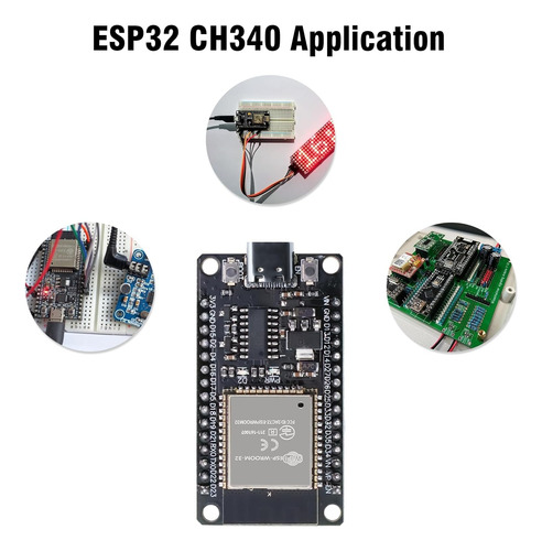 Esp32 Wifi Ch340g Usb-c + Shield Placa Expansion 30p