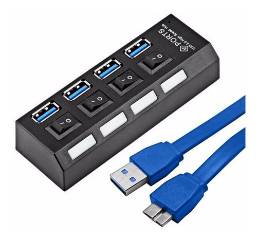 Hub Usb 3.0 Splitter 1tb Alta Velocidade - 4 Portas M. F