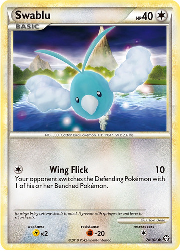 Cartas Pokemon Hgss Triumphant Swablu 78/102