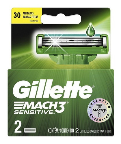 Repuesto Gillette Mach3 Sensitive X2uni Pack X3