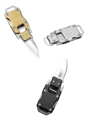 Mini Cuchillo Plegable Pequeño Acero Inoxidable Mini Llavero