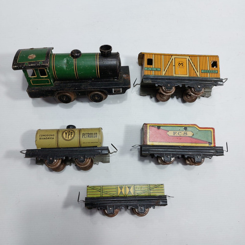 Antiguo Tren Matarazzo Vagones + VĂas Ypf Arg 7o 1094 (Usado)