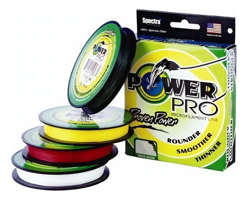 Multifilamento Power Pro 50 libras (100 jardas) cor verde