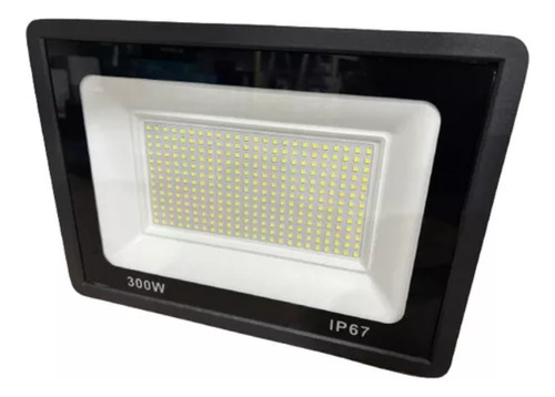 Kit 4 Refletores Led 300w Holofote À Prova D'água Ip67 Carcaça Preto Luz Branco-frio 110v/220v