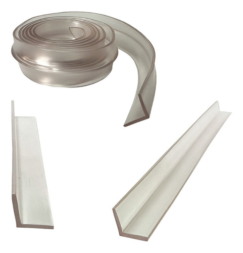 Ángulo Flexible Esquinero De 1/2 Pulgada (2 Rollos De 20mts) Color Translucido