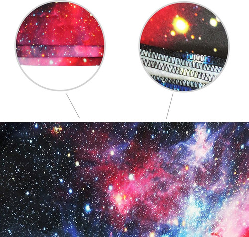 Imagen 4 de 7 de Tapiz De Decoración De Poliéster Galaxia Cósmica 130x150cm