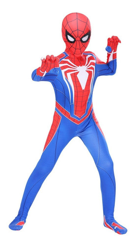 Imagen 1 de 3 de Disfraz Hombre Araña Spiderman  Niño Importado Estilo Ps4