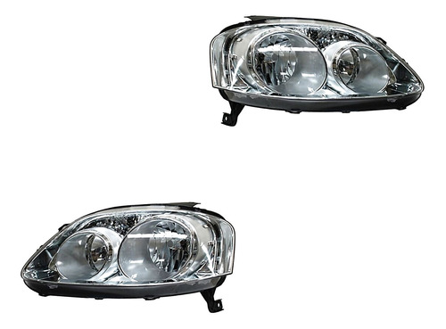 Set Faros Fondo Crom Volkswagen Crossfox 07/09