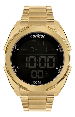 Relógio Condor Masculino Digital Dourado Cobjk006ab/7d