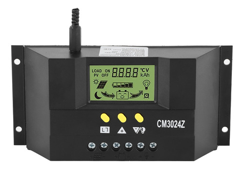 Controlador De Carga Solar 30a, 12v, 24v, Regulador Pwm Lcd