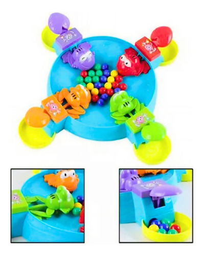 Juego De Mesa Ranitas Glotonas Hambrientas Atrapa Pelotas
