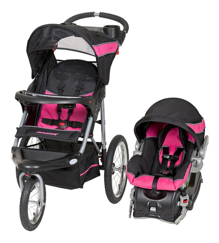 Coche Baby Trend Expedition Jogger Travel System Rosa