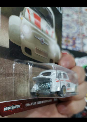 Hot Wheels 60's Fiat 500d Modificado Blanco