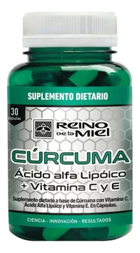 Cúrcuma Con Acido Alfa Lipóico + Vitamina C Y E - Reino 30 C