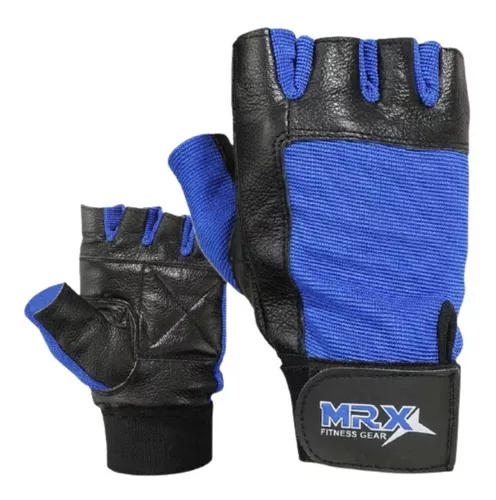 Guantes Gym Crossfit Gimnasio Musculación Pesas Resistente - Variante Color  Azul Talle L — Atrix