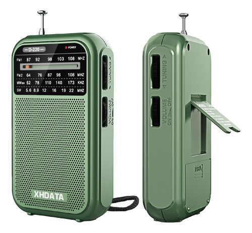 Radio Portátil Am Fm Sw Receptor De Onda Corta Estéreo 220