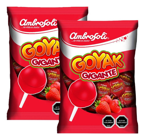 Goyak Gigante Sabor Fresa Bolsa 20uni 480g - Pack 2