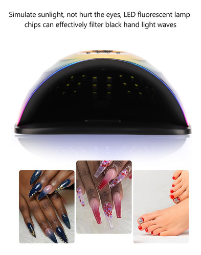 Lámpara De Uñas De Gel Uv Secador Uñas Led Con 57 Leds