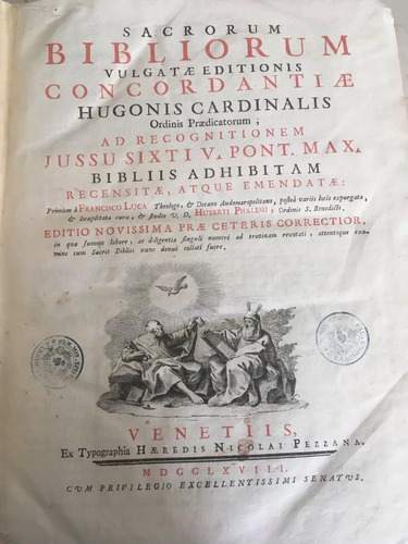 Hugo Cardinalis Sacrorum Bibliorum Vulgatae Editionis 1768