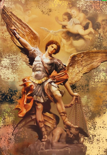 San Miguel Arcángel Op 1 Litografía Para Enmarcar X X  L