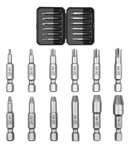 Bosi Tools Juego Extractor Tornillo Dañado Pelado Retira