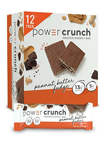 Barras De Proteína De Suero Power Crunch, Bocadillos Ricos E