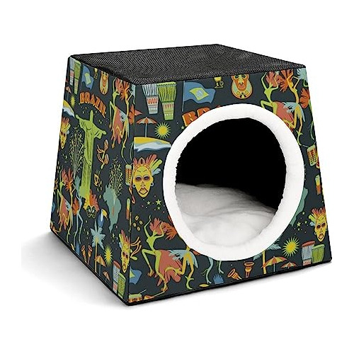 Brazilian Carnival Dog House Cat Tent Durable Waterproof For