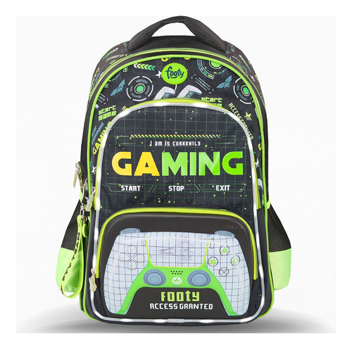 Mochila Footy De Jostick Videojuego Original Con Luz Led 